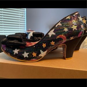 Irregular choice banjo heels. Stars and moon.